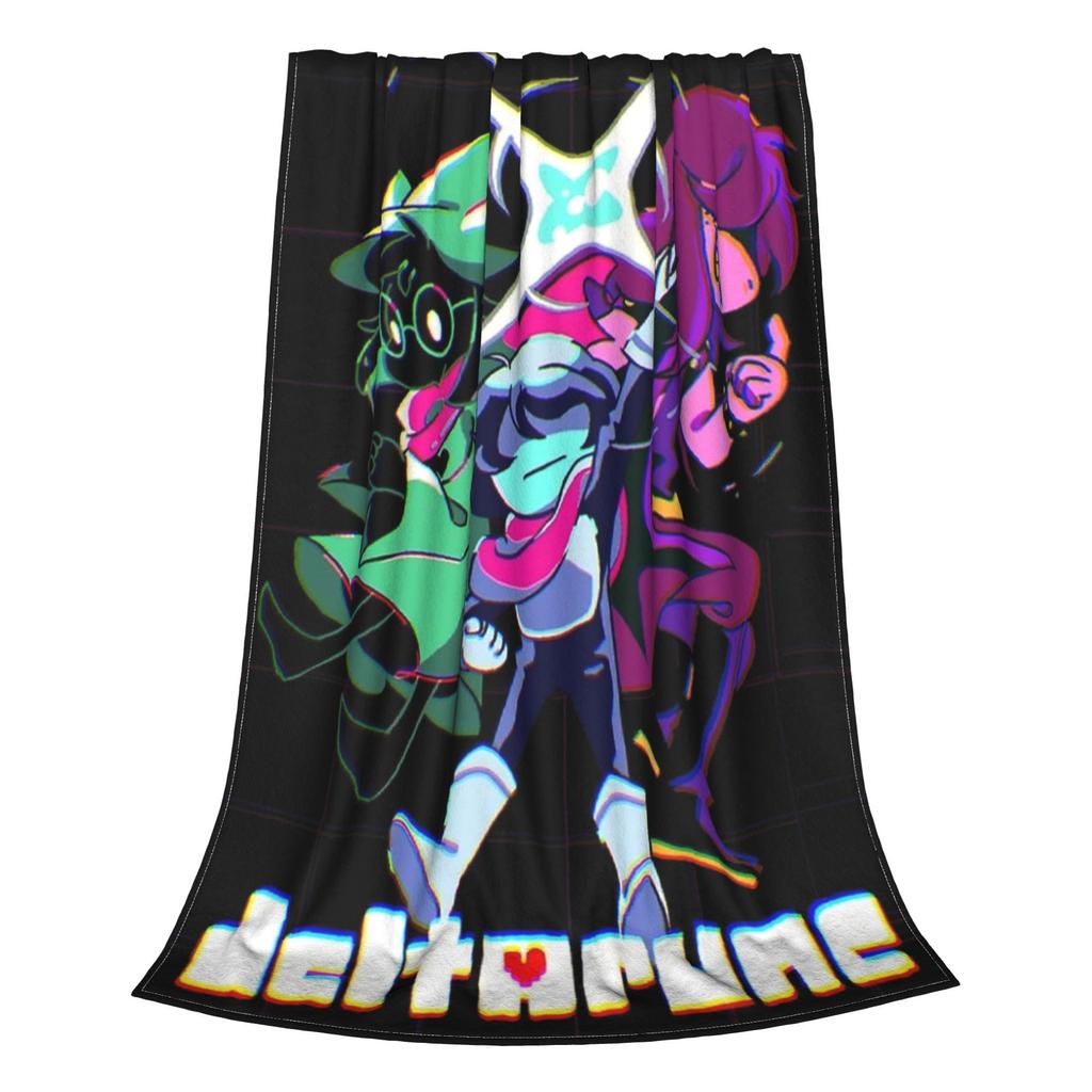 Deltarune Глава Сьюзи Крис Смелая Поза Действия Плед Супер Мягкий Уютный Пледы для Дивана Разные Размеры Плюшевое Тонкое Одеяло