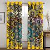 Богемный этнический стиль цифровая печать занавеска гостиная спальня дом украшение полиэстер волокно занавеска ткань две панели