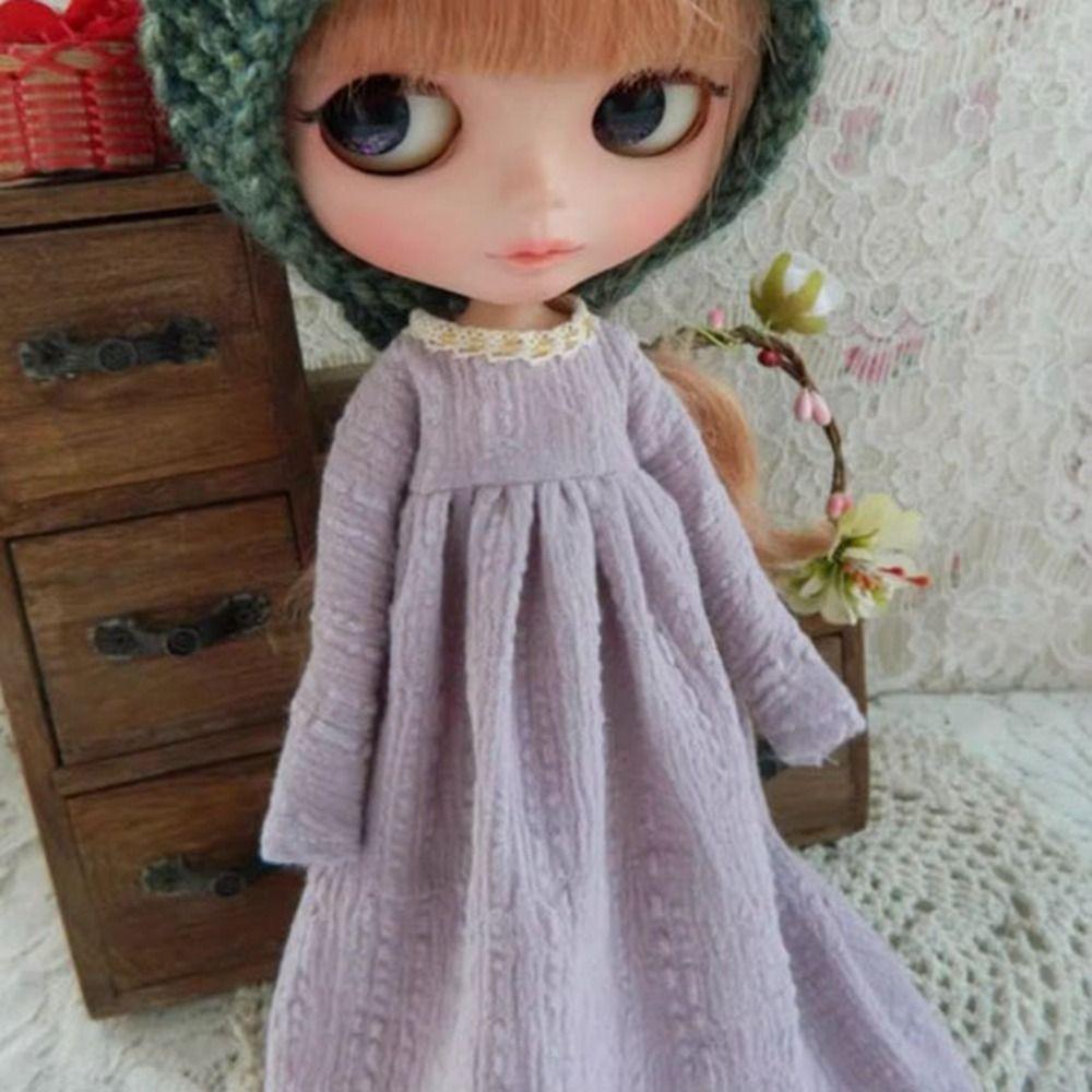 Модные куклы принцесса платье мини длинные рукава кружевные платья для azone ob24 куклы для blythe куклы