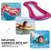 1-2 шт. Надувной гамак, цвет розово-красный, 160 x 60 см, складной надувной гамак, плавучая спинка, надувной матрас