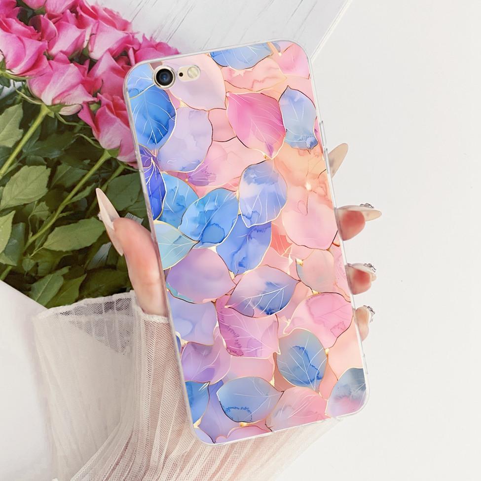 Transparent Casing For iPhone 6s Phone Case For iPhone 6 Cover Luxury Fashion Butterfly Funny Cute Painted