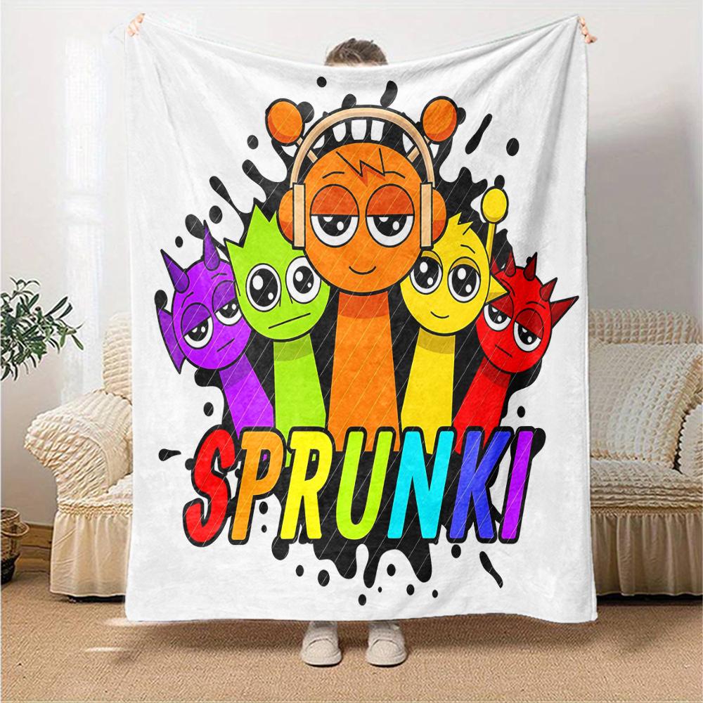 1pc SPRUNKI2 Blanket, Gift, for Men and Women, Soft Blanket, Good for Sofa Bed Couch Travel, Lightweight Flannel Blanket