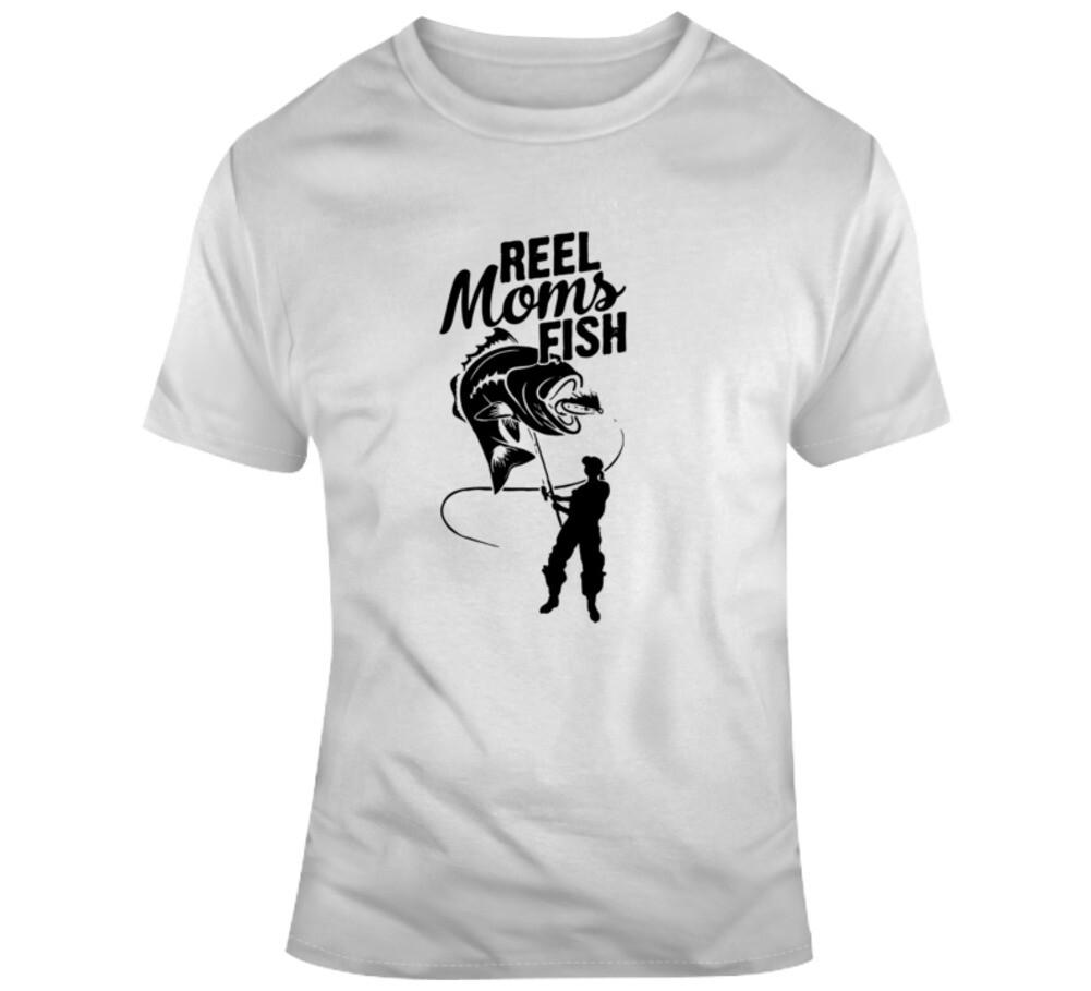 Reel Moms Fish T Shirt Gift For Mothers Who Love Fishing New Unisex T-Shirt