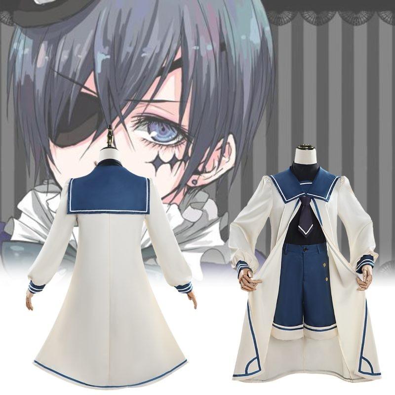 Костюм для косплея по аниме «Темный дворецкий» Себастьян, элегантный игровой костюм