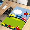 Custom Name Cute Cars Printed Carpet, for Office Chair Living Room Bedroom Kitchen Room Decor Gifts.
