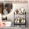 Стеллаж для хранения вещей Прочная конструкция Устойчивость к ржавчине Коррозионная стойкость Простая установка Универсальный органайзер для ванной комнаты Полка для хранения вещей