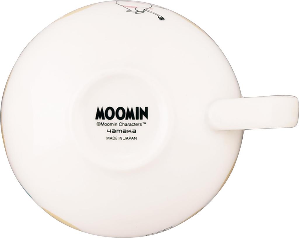 Yamaka Shoten MOOMIN (Moomin) [Hederma] Soup CupMug, 400ml, Diameter Approx. 11 X 7cm, Snufkin Design, Microwave Safe, Made In Japan, MM8203-36