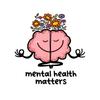 Mental Health Matters Funny Word Car Stickers Scratch Blocking Self-Adhesive Waterproof Decal, Used for Car, Laptop, Motorcycle, Van, RV