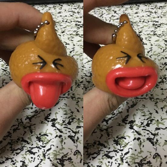 Креативные какашки для языка, забавная антистрессовая игрушка, розыгрыш, подарок, подвесной брелок