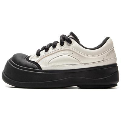 Кроссовки Li Ning Honey на толстой платформе, классические, удобные, модные, нескользящие, износостойкие, низкие, женские, белые, черные AGCV096-2