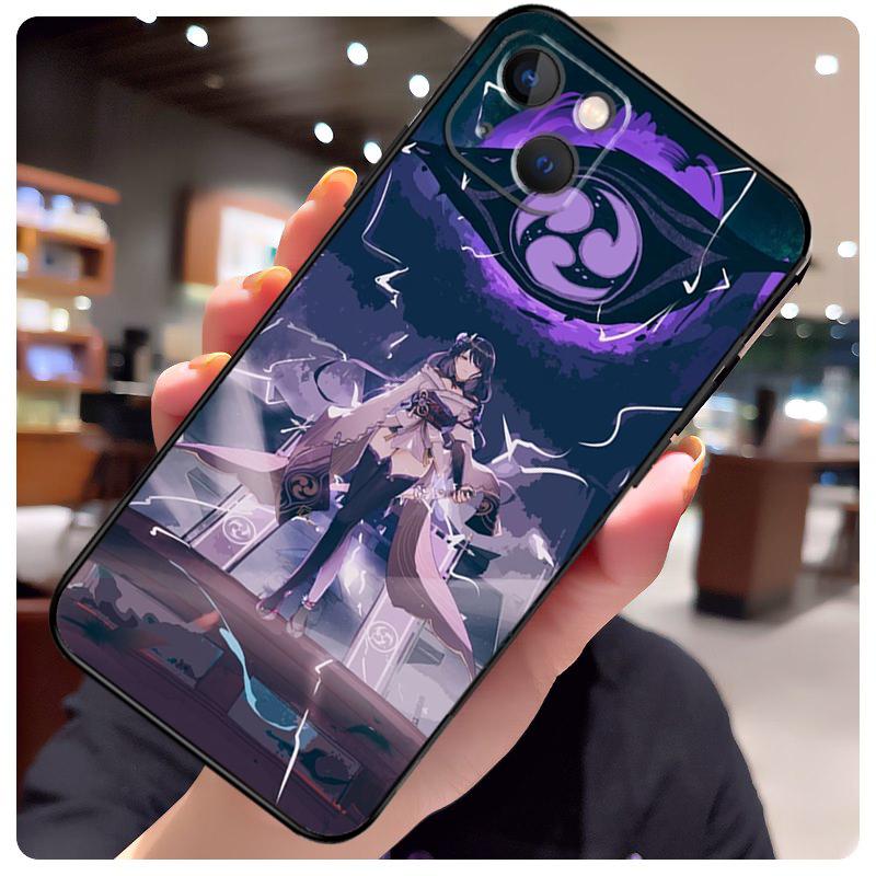 Genshin Impact Raiden Shogun Baal Case For iPhone 17 Pro Max 15 14 13 11 12 16 Pro Max mini 15 16 Plus 16e 17 Air Phone Cover