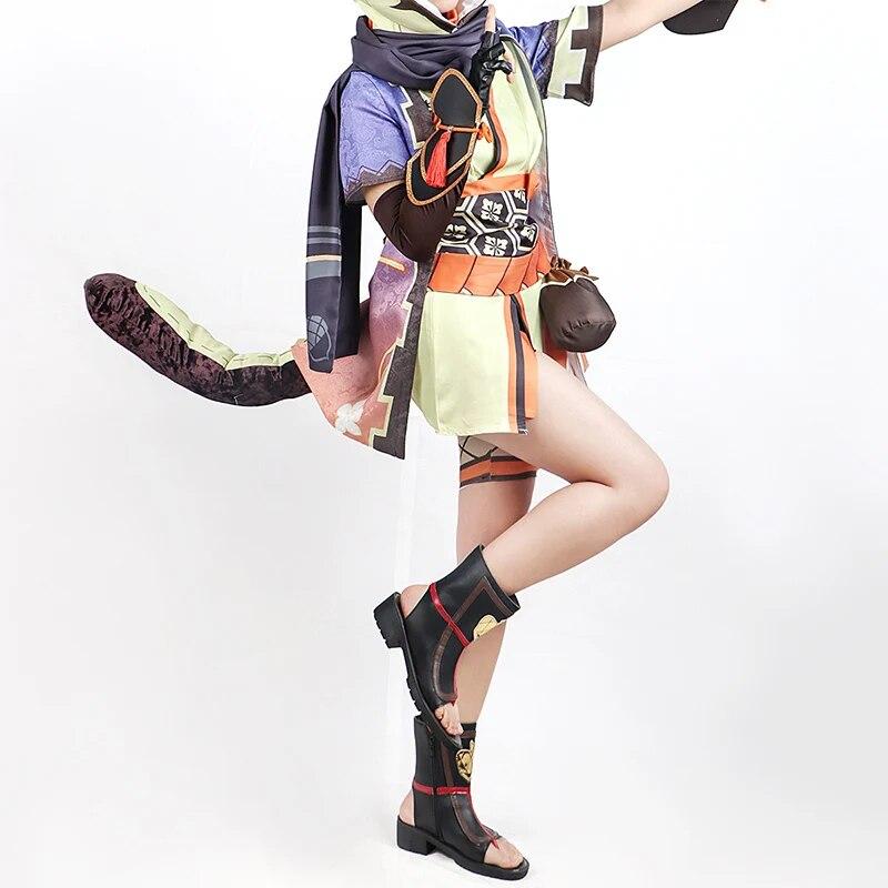 Игра Genshin Impact Sayu Косплей Костюм Для Взрослых Карнавальная Униформа Парик Аниме Хэллоуин Вечерние Костюмы Маскарад Женское Сексуальное Платье