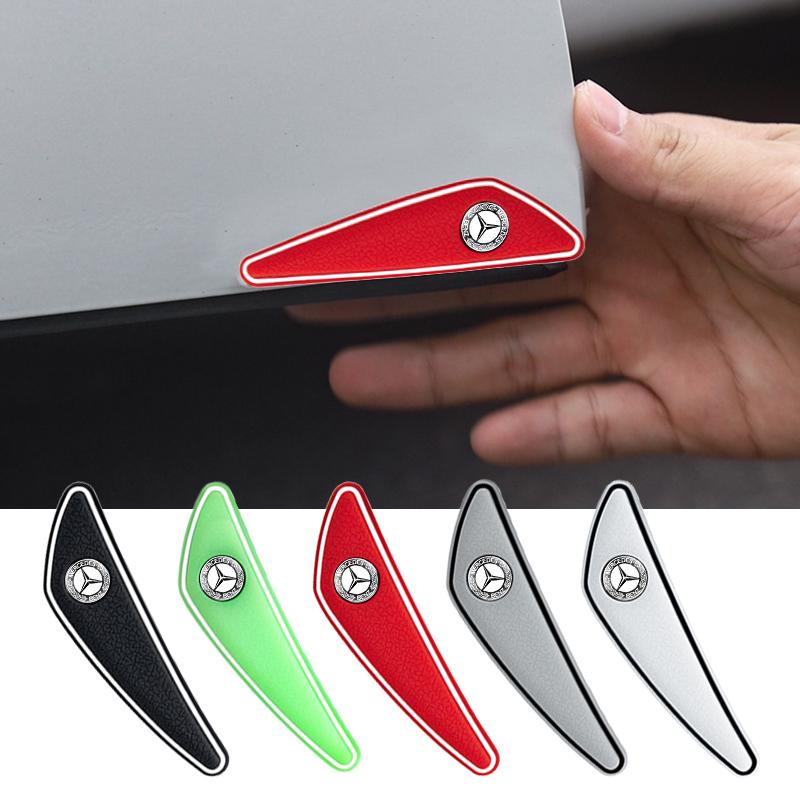 4Pcs Rubber Bumper Strip Car Door Anti-Collision Sticker For Mercedes Benz AMG W211 W204 W205 W203 W211 W212 W213 W201 W210 W124