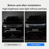 Car Led Hood Lights,Multicolor 120Modes (70 Inch) 12V, Engine Hood Cover Daytime Running Light Strip,Multi Color Neon Light Kit For Car Hood