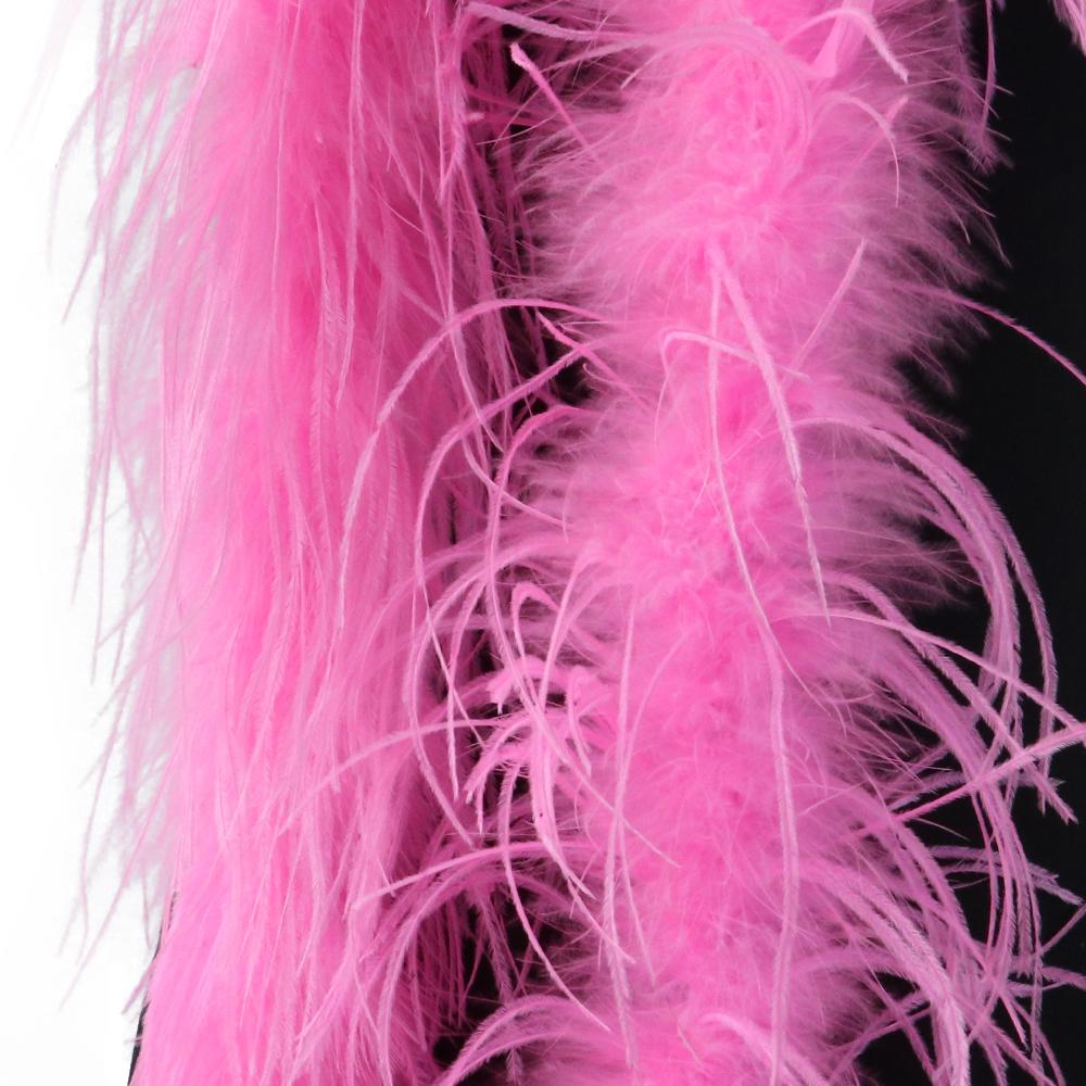 1Ply Ostrich Feather Boa 13-15CM Long Feathers Trims for Crafts Party Dress Sewing Decoration Plumas Ribbon 2 Meters Multicolor