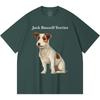 230GSM 100% Cotton T-Shirt Jack Russell Terrier Print Tees Funny Harajuku Style Combed Cotton Tshirt