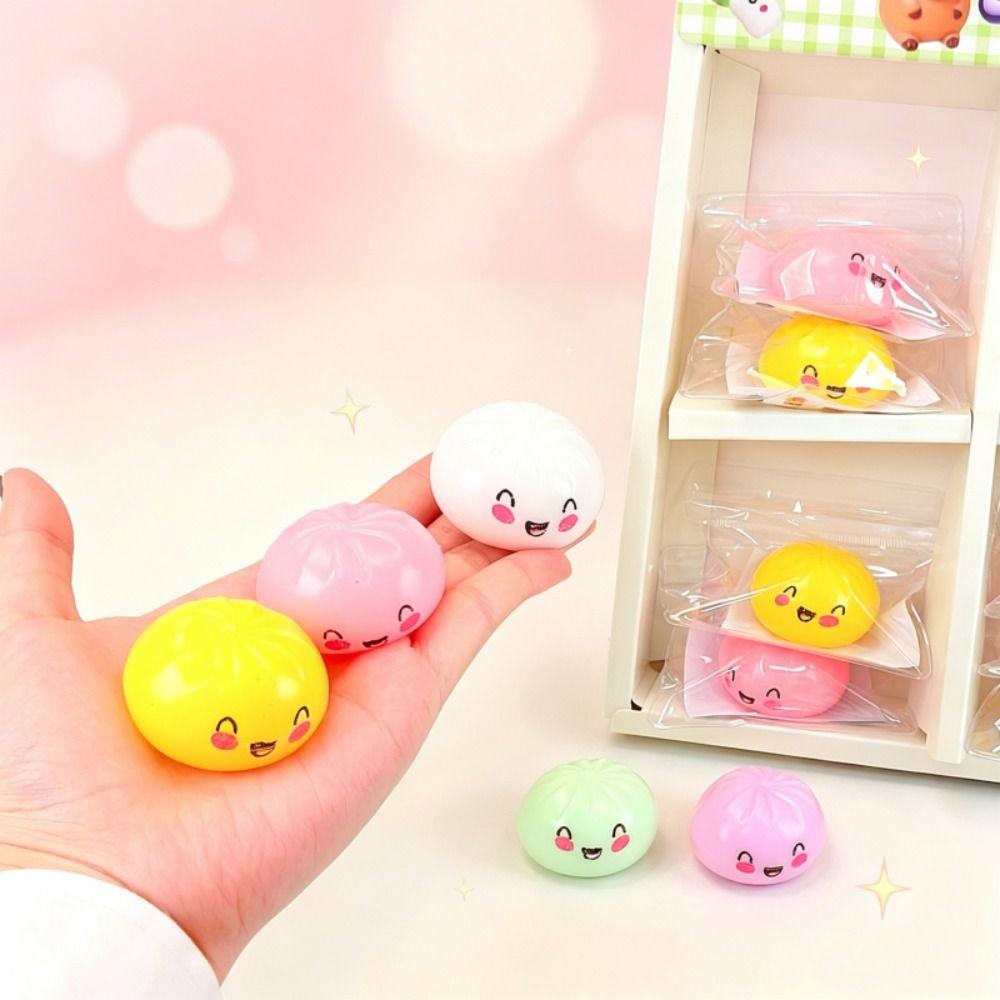 Colorful Squishy Dumpling Simulation Sensory Fidget Ball Dumpling Squishy Toys Student Prize