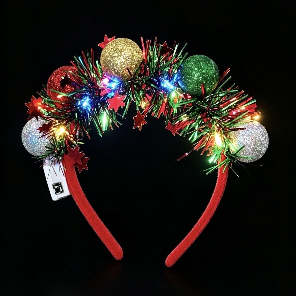 Funny Christmas Hair Hoop Plastic Xmas Party Headband Children Ball Headband Office