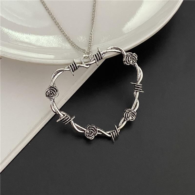 Панкл Большой Крест Подвеска Ожерелья для Женщин Мужчин Готический Неправильный Крест Ключица Цепочка Ожерелья Эстетичный Циркон