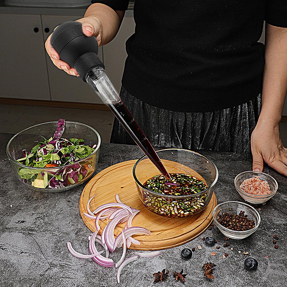 Кулинария Кухня Курица Индейка Птица Барбекю Еда Вкус Baster Шприц Трубка Насос Приготовление Курица Индейка Мясо птицы Еда для барбекю