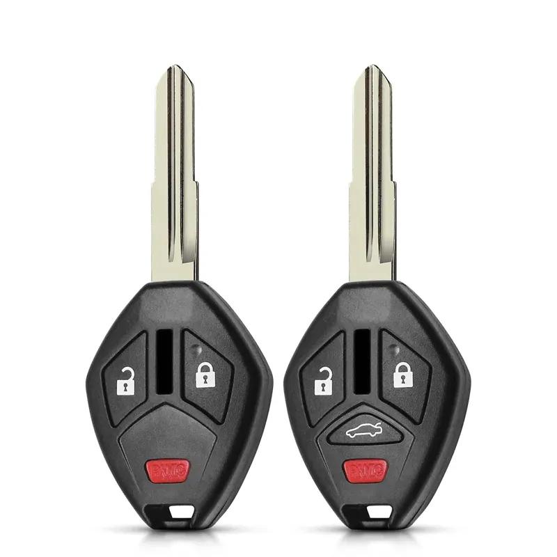 KEYYOU Modified Remote Flip Key Shell Fob Fit For Mitsubishi Galant Eclipse Lancer 3/4 Buttons Folding Case Keyless MIT11R Blade
