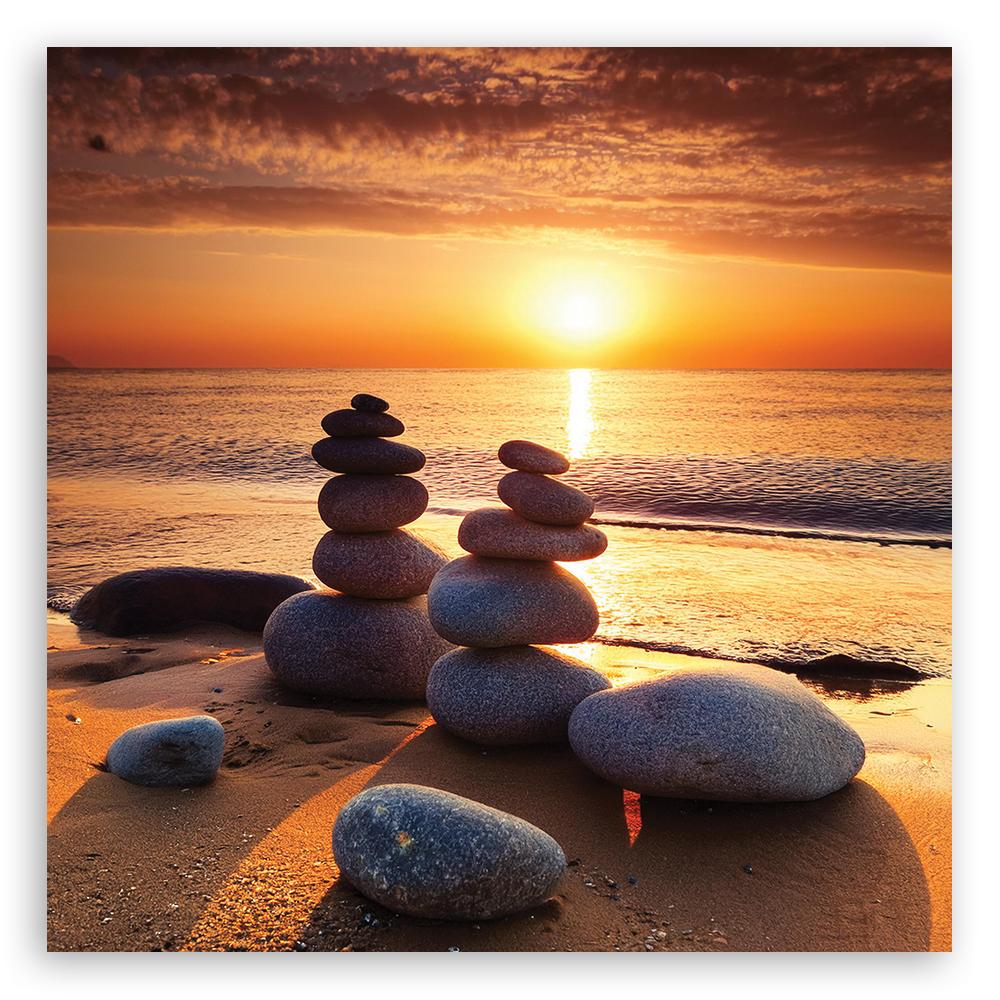 Холст, Закат Дзен Камни