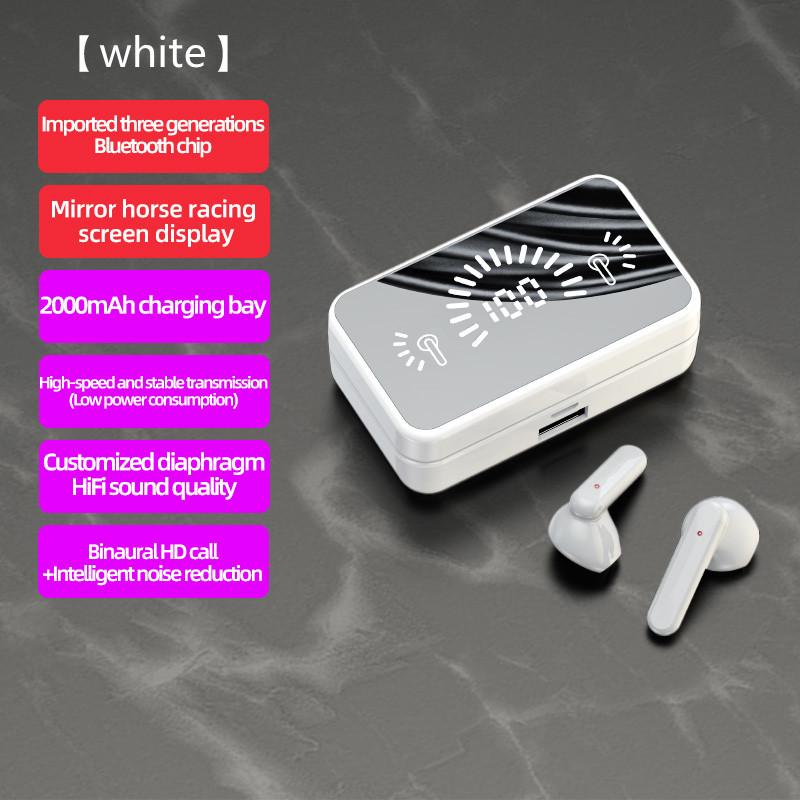 2024 Новые беспроводные наушники TWS Bluetooth 5.1, стереонаушники для спорта, водонепроницаемые, IPX7, 3500 мАч, чехол для зарядки, зеркальные наушники с микрофоном