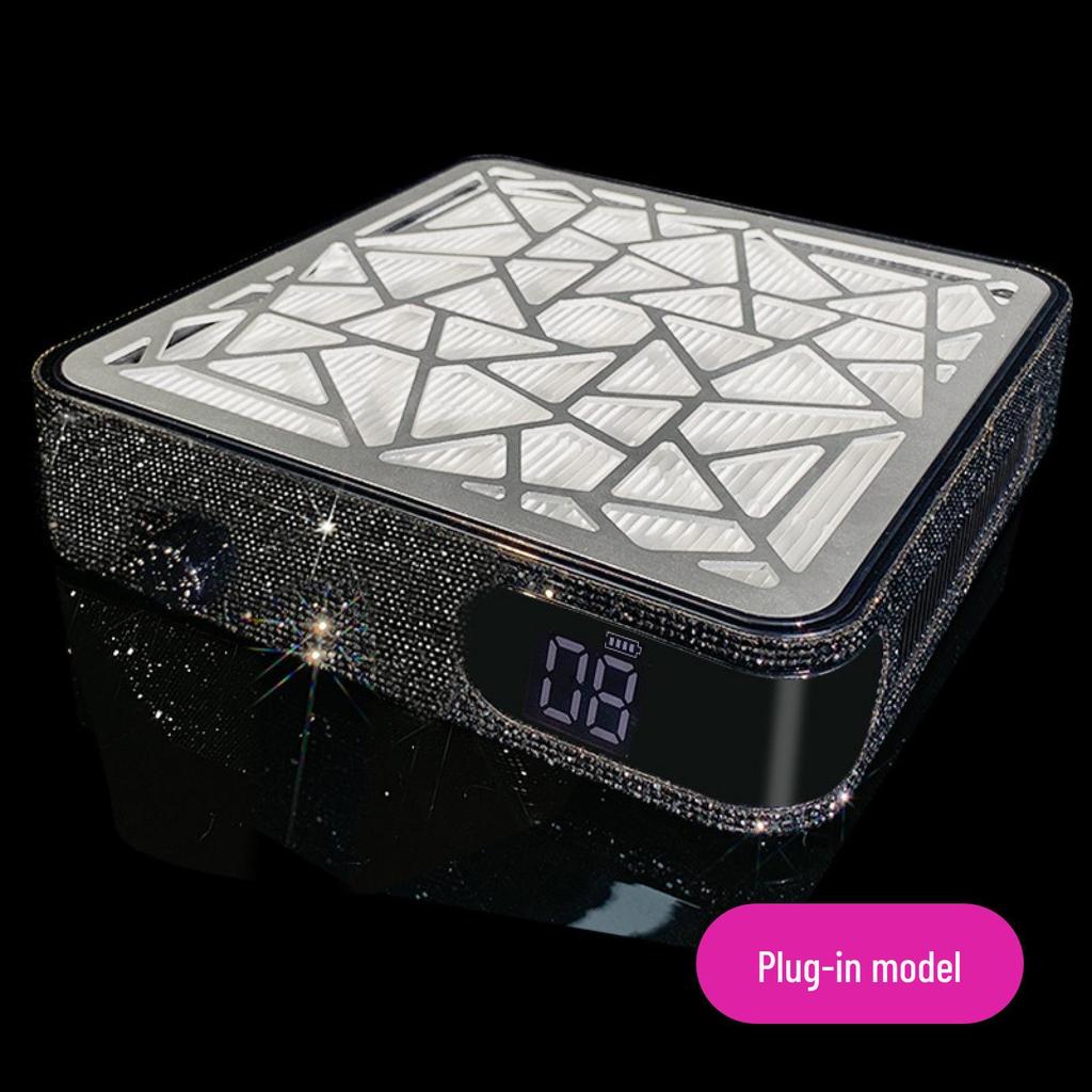 Перезаряжаемый пылесборник для ногтей со стразами и полировальная машина с высокой мощностью всасывания