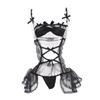 Sexy lingerie sexy tutu seduction mesh maid suit lace perspective maid