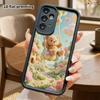 Phone case: 2D flat design suitable for Samsung Galaxy A34 A35 M05 M06 S20 S22 S21 FE Plus 5G protective case, little bear swinging, perfect Christmas