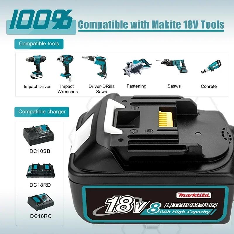 BL1860 для Makita 18V аккумуляторная батарея 18650 литий-ионный элемент подходит для Makita Power Tool BL1860 BL1830 LXT400