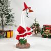 Christmas Porch Goose Outfits Red Skirt with Hat Outdoor Goose Xmas Costume Accessory for 17 Inch or 23 Inch Goose Statue
