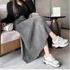Women's Autumn and Winter Twisted Knitted Woolen Half-body Skirt