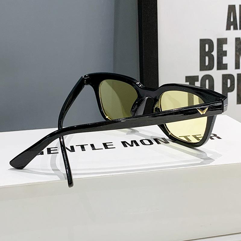 Солнцезащитные очки мужские и женские модные ретро цветные прозрачные очки квадратная оправа солнцезащитные очки желе