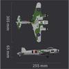 WW2 UK Military Mosquito Air Fighter Glider Battle Bomber Building Blocks Model Childrens Kids Hobby Toy Gift for Birthday Christmas