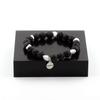 Howlite Bracelet from the USA + 8 Mm Lava Beads