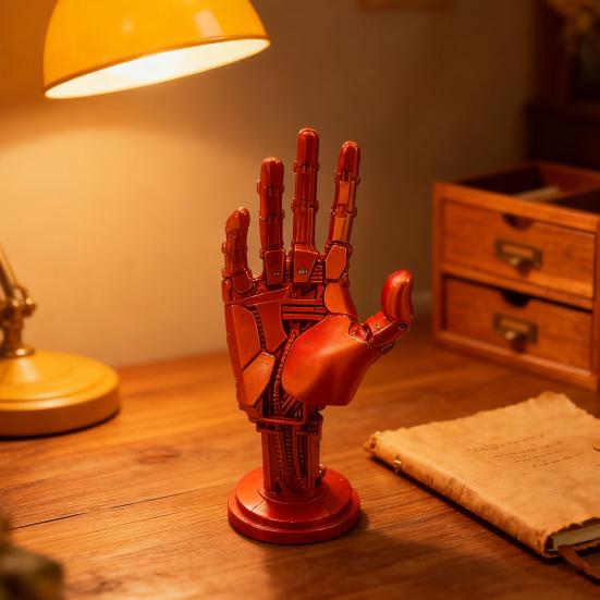 Статуя роботизированной руки, напечатанная на 3D-принтере, подставка для игрового контроллера, статуя механической руки, держатель для геймпада/джойстика, подставка, украшение