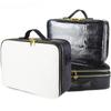 New PU Leather Makeup Bag Large Capacity Compartment Travel Tattoo Storage Cosmetic Case