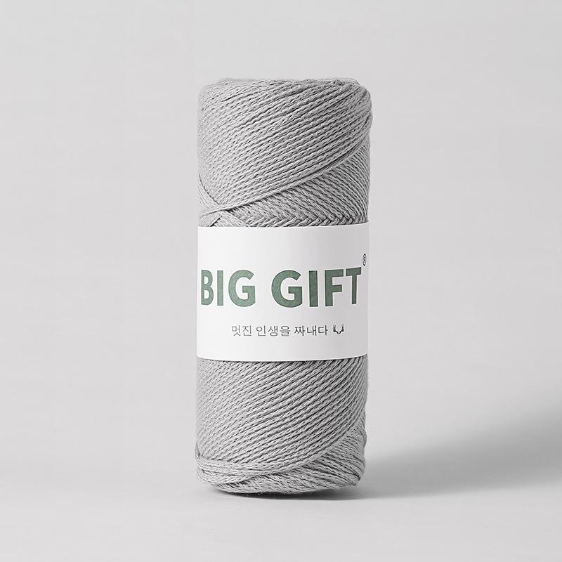 BIGGIFT Ручная работа Круглая полая хлопковая пряжа - 150 г Средней толщины Пряжа для вязания крючком Сумки