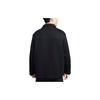 Nike Tech Fleece Reimagined Series, однотонная куртка с воротником на пуговицах и одним карманом, мужские куртки черного цвета FB8168-010