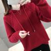 Pullover Women's Loose-fitting Outer Wear Spring Clothes 2022 New Ladies Hooded Sweater Lace Up Full Sleeve