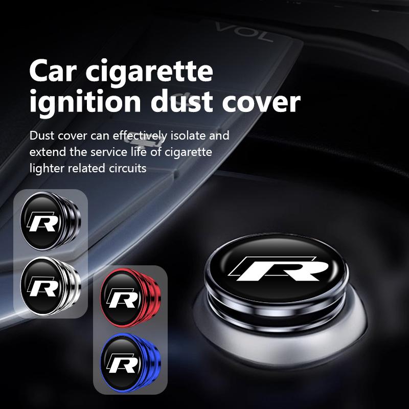 HIJK1 For Volkswagen VW Car Cigarette Lighter Cover DustProof Decoration Cap Golf Polo 4 5 6 Passat B5 B6 B7 CC Jetta Tiguan