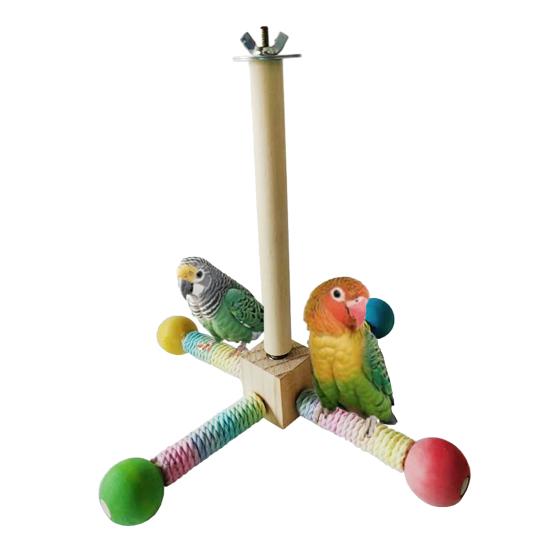 Вращающаяся подставка для птиц, игрушка-жердочка, вращающаяся на 360 градусов, деревянное колесо для упражнений, жердочка для попугаев, аксессуары для попугаев, волнистых попугайчиков, неразлучников, зябликов, конур