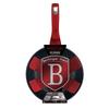 Wok z powłoką granitową 28cm BERLINGER HAUS Metallic Line Burgundy BH-1267-N