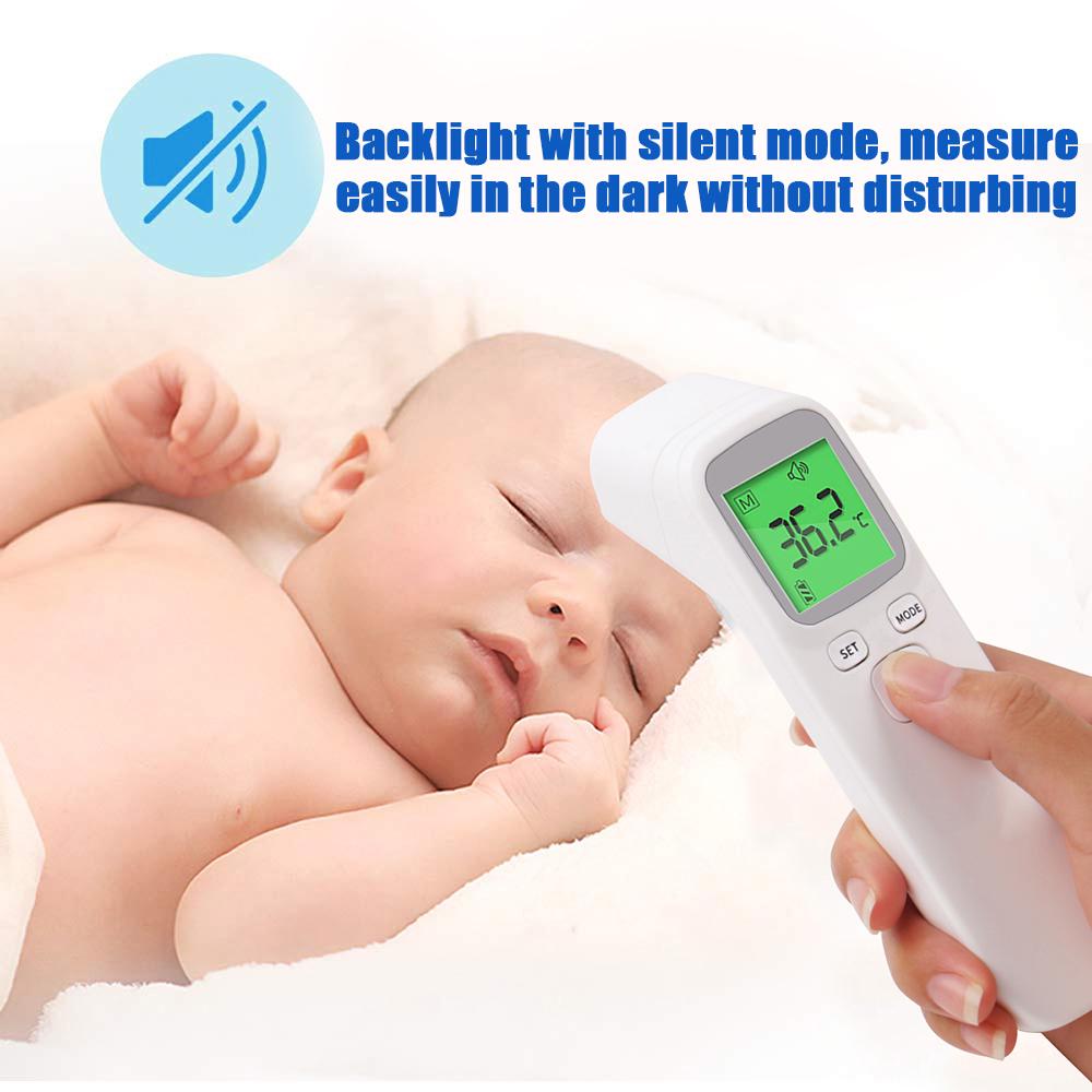 Лобный термометр инфракрасный бесконтактный с температурной сигнализацией портативное устройство для измерения температуры