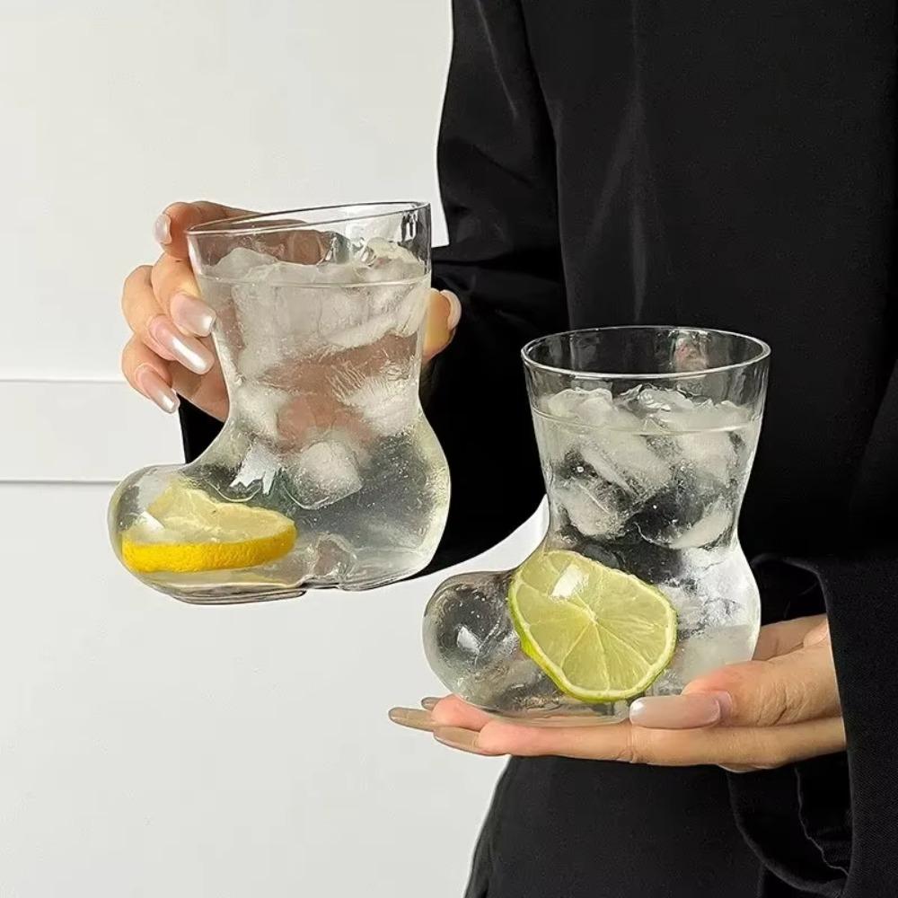 380ml Boots Glasses Cup Visible Cocktail Cup Creative Shoes Mugs Party