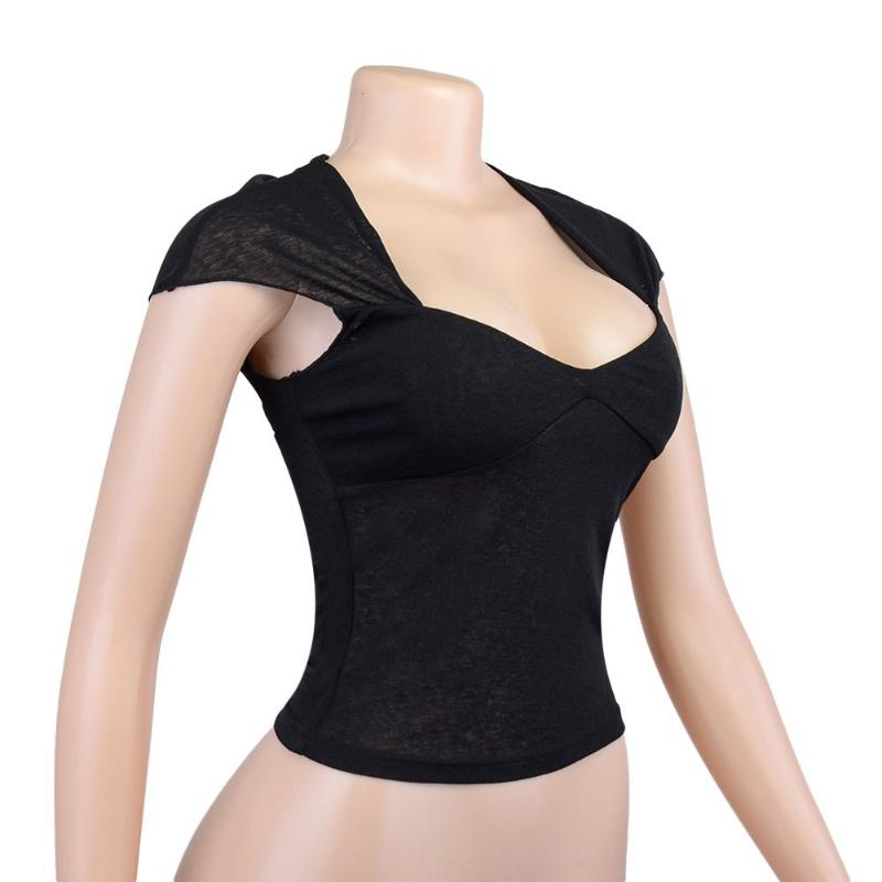 Летний европейский и американский сексуальный топ с открытой спиной и открытой грудью, облегающий по фигуре