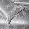 Silver Printing Bedding Set Luxury Duvet Cover Set European Royal Style Comforter Cover Set for Home Decor with Pillowcase