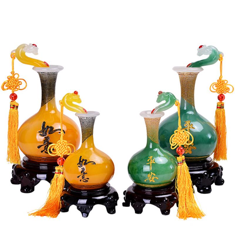 Ваза PingAn Ruyi, украшение для дома, гостиной, винного шкафа, аксессуаров для крыльца, теплых подарков