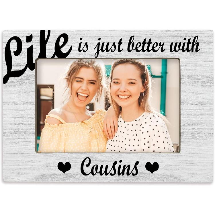 Sister Girls Gifts 4x6 Picture Frame, Best Friend for Sister Female Photo Frame, Long Distance Friendship Gifts, Companionship Wooden Picture Frames